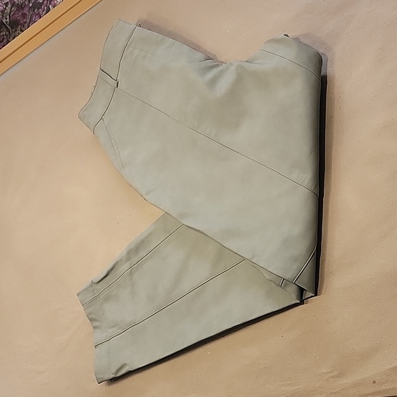 Zara Faux Leather Pants, Size M, Light Light Sage Green, Grayish Hue. EUC - Picture 5 of 14